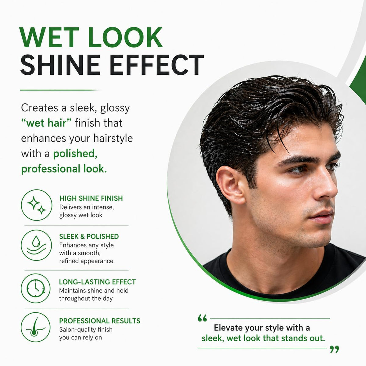 Lisap Sculture Shining Gel Mousse - Hair Mousse for wet look - Mousse for Curly Hair styling with Anti Frizz Hair effect, 10 fl oz