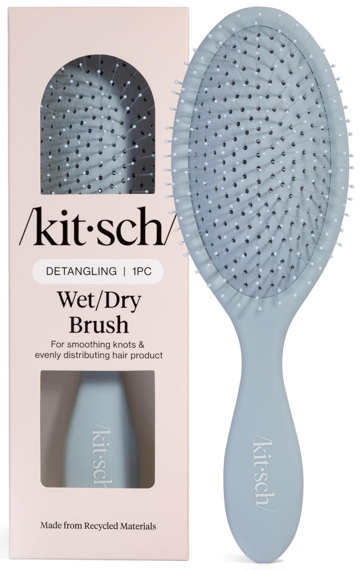 Kitsch Wet Dry Brush Detangler – Hair Brush for Women - Flexi Black