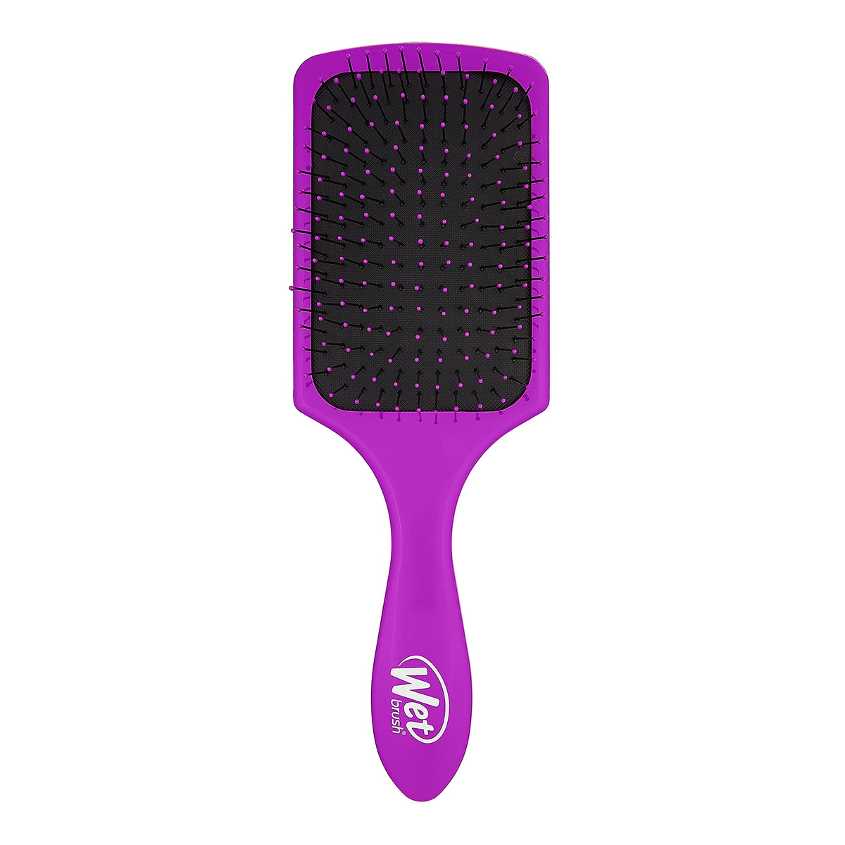 Wet Brush Paddle Detangler Hair Brush, Black Frost - Ultra-Soft IntelliFlex Detangling Bristles with AquaVent Design - Spread Hair Treatments Evenly - Glides Through Tangles For All Hair Types