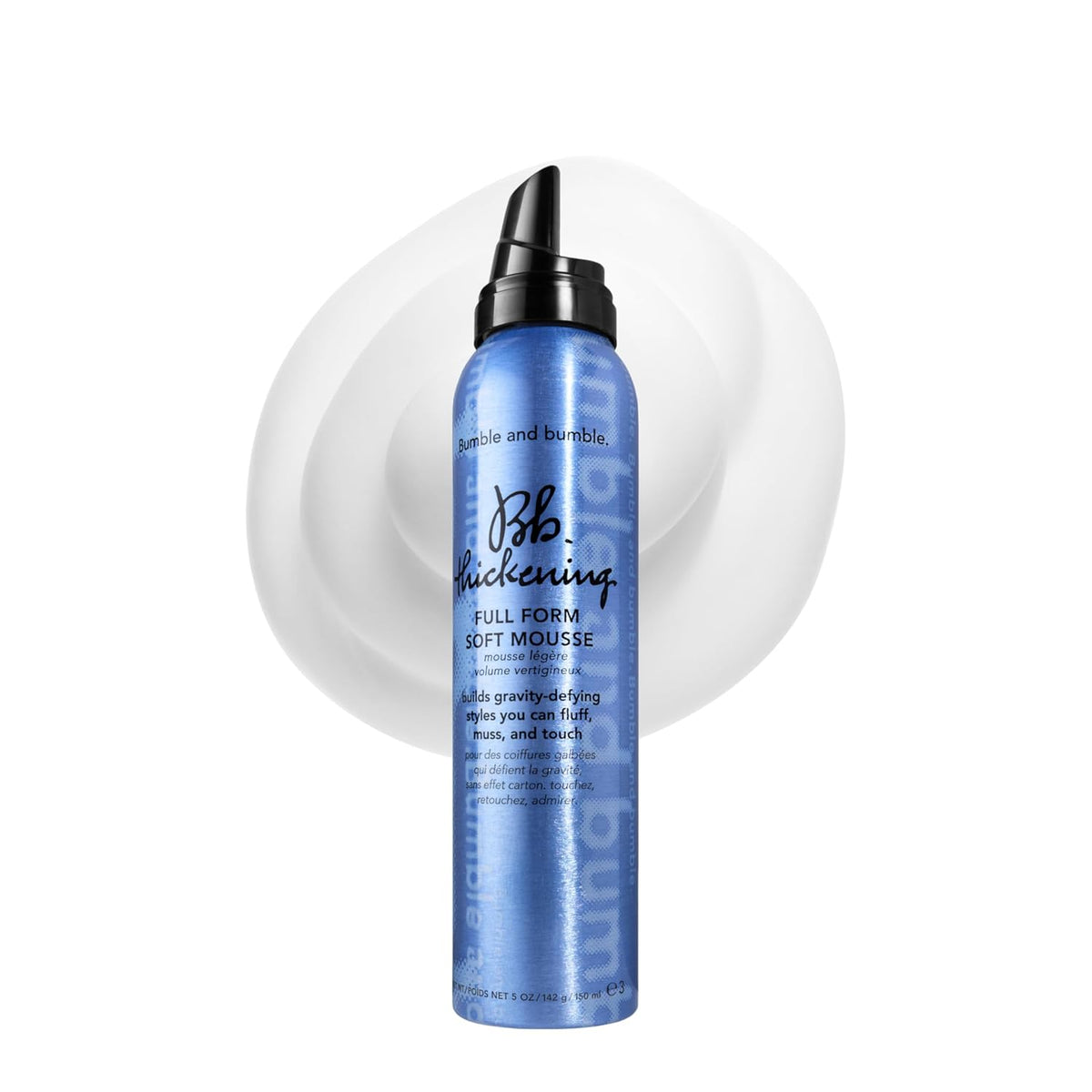 Bumble and bumble. Thickening Full Form Soft Hair Mousse | Volumizing Hair Mousse Adds Heat Protection and Soft Hold | Anti Frizz | For Fine to Medium Straight, Wavy Hair Types, 5 Ounce