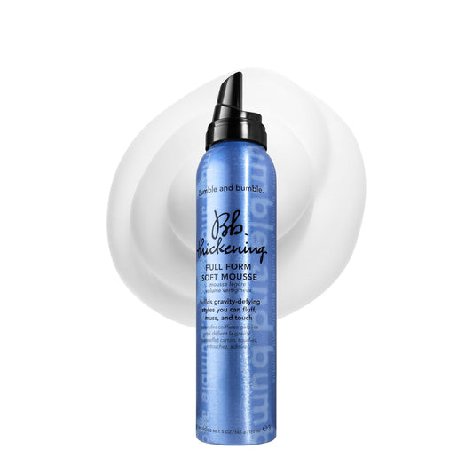 Bumble and bumble. Thickening Full Form Soft Hair Mousse | Volumizing Hair Mousse Adds Heat Protection and Soft Hold | Anti Frizz | For Fine to Medium Straight, Wavy Hair Types, 5 Ounce