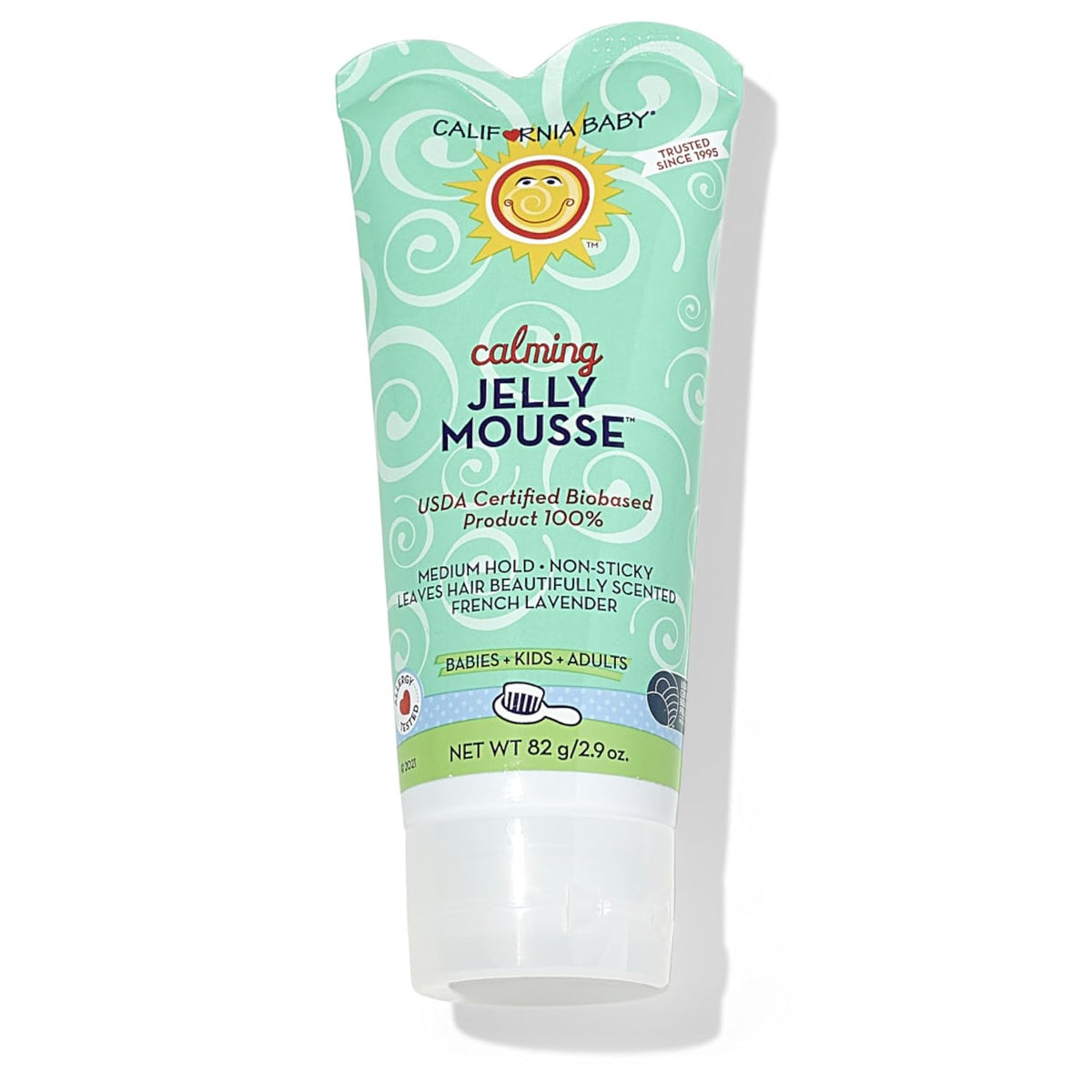 California Baby Calming Hair Gel for Kids | 100% Plant-Based Baby Hair Gel | Medium-Hold | Lavender Scent | Hypoallergenic| 82 g / 2.9 oz.