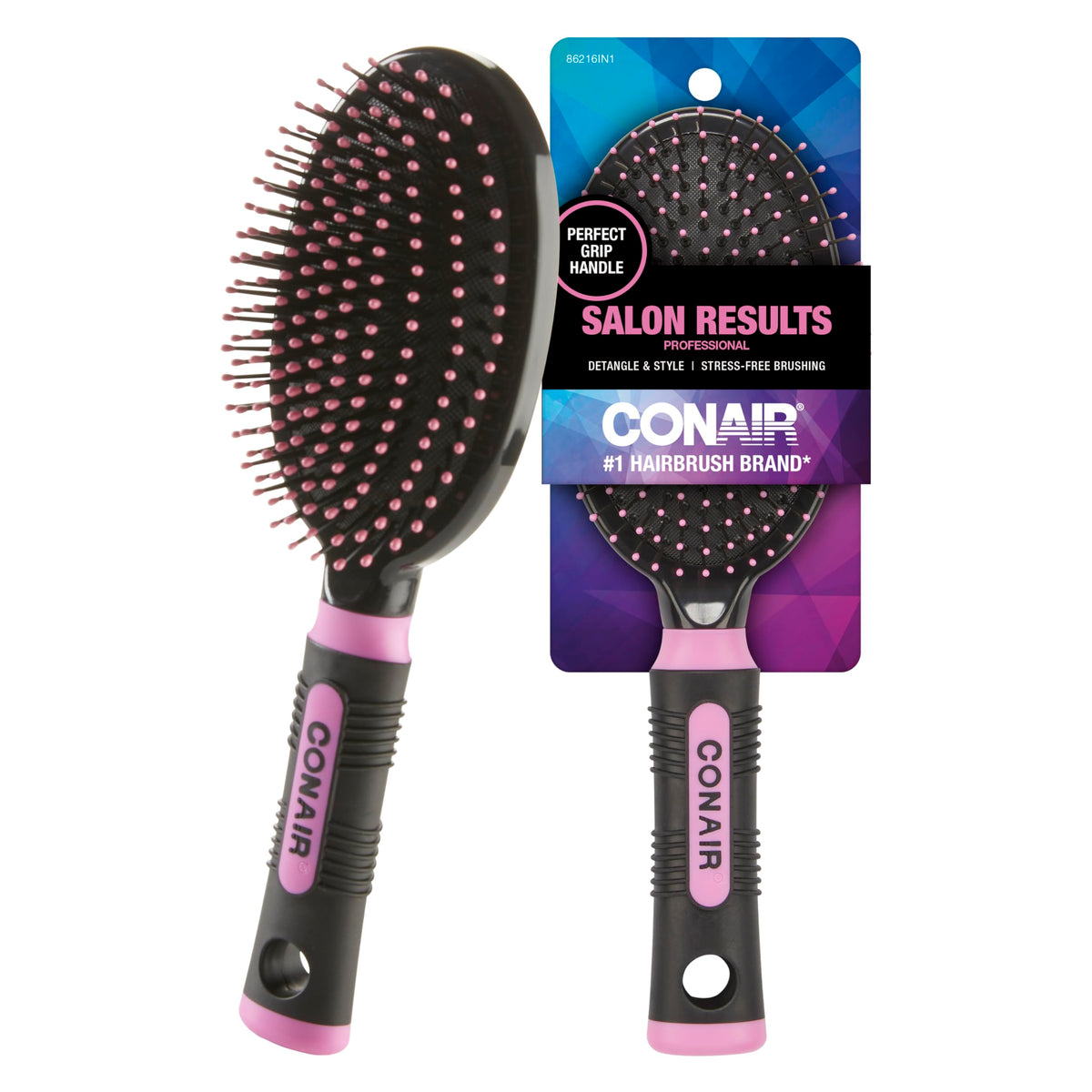 Conair Hair Brush, Detangling, Metal Bristles, Cushion Base, Teal