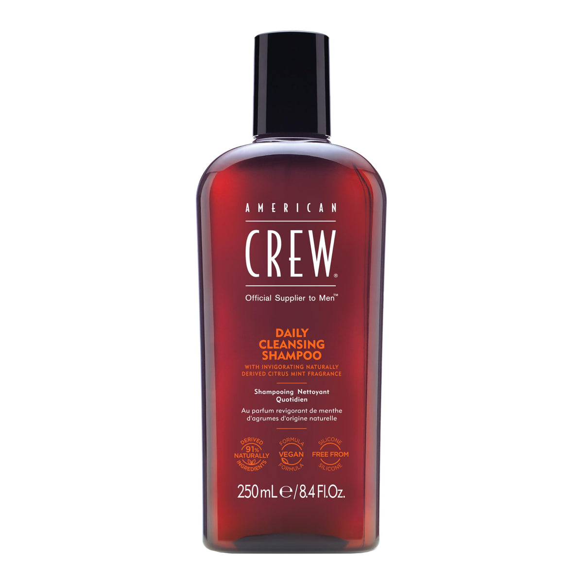 American Crew Men's Daily Cleansing Shampoo, Citrus Mint, 33.8 fl oz