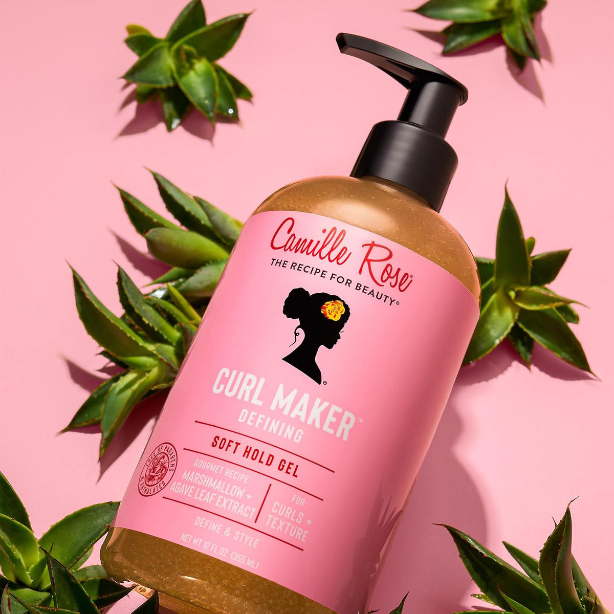 Camille Rose Curl Maker Curl Defining Gel, Soft Hold, 12 Fl Oz