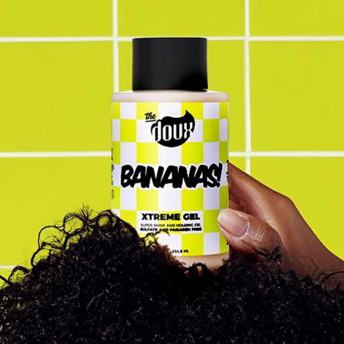 The Doux BANANAS Xtreme Hold Hair Gel, Strong Hold Styling Gel, 12 oz