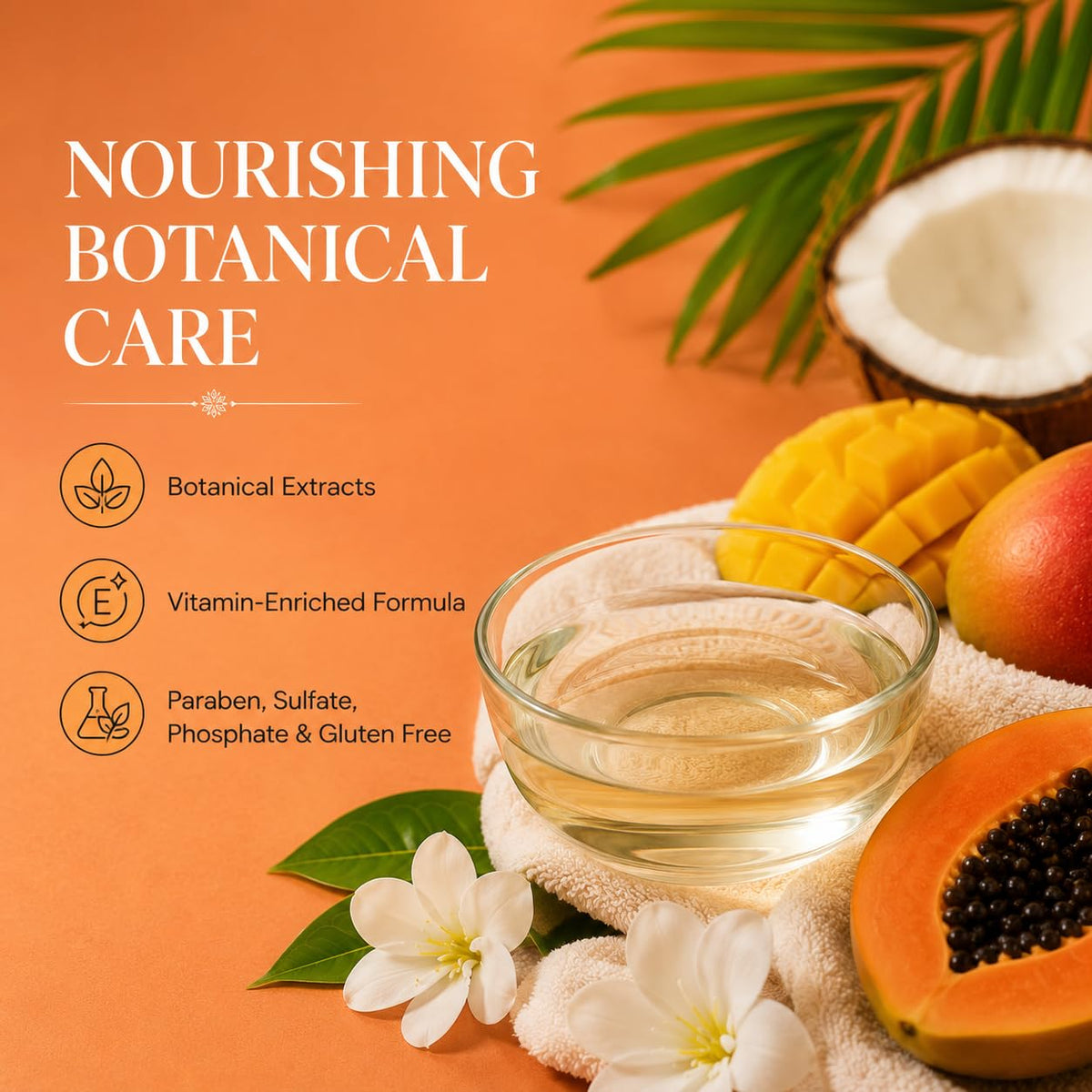 Ginger Lily Farms Botanicals Moisturizing Shampoo for All Hair Types, Coco Mango, 100% Vegan & Cruelty-Free, Coconut Mango Scent, 1 Gallon (128 fl oz) Refill