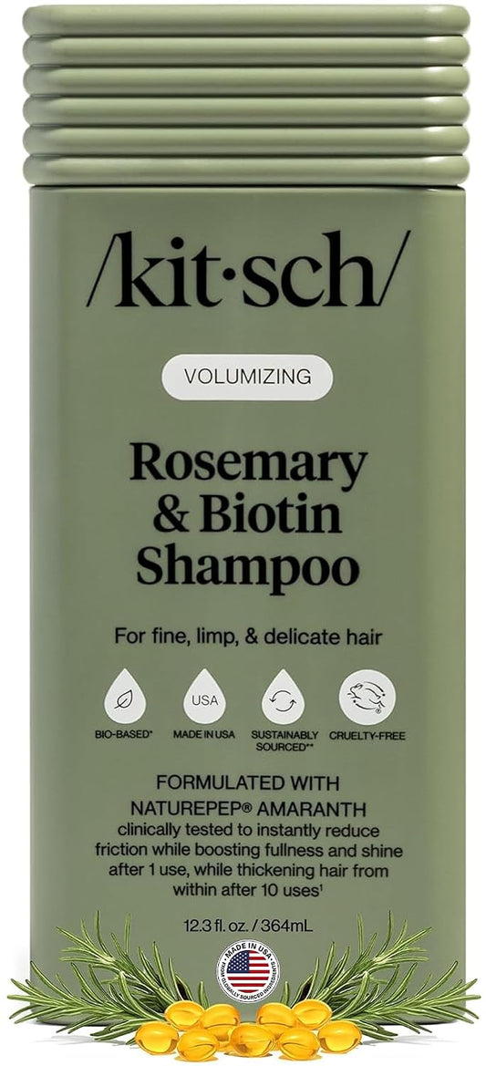 Kitsch Rosemary & Biotin Shampoo for Hair Growth – Made in USA, 12.3 oz