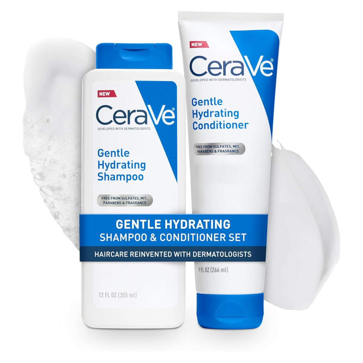CeraVe Gentle Hydrating Shampoo with Hyaluronic Acid for Hair & Scalp, 19oz