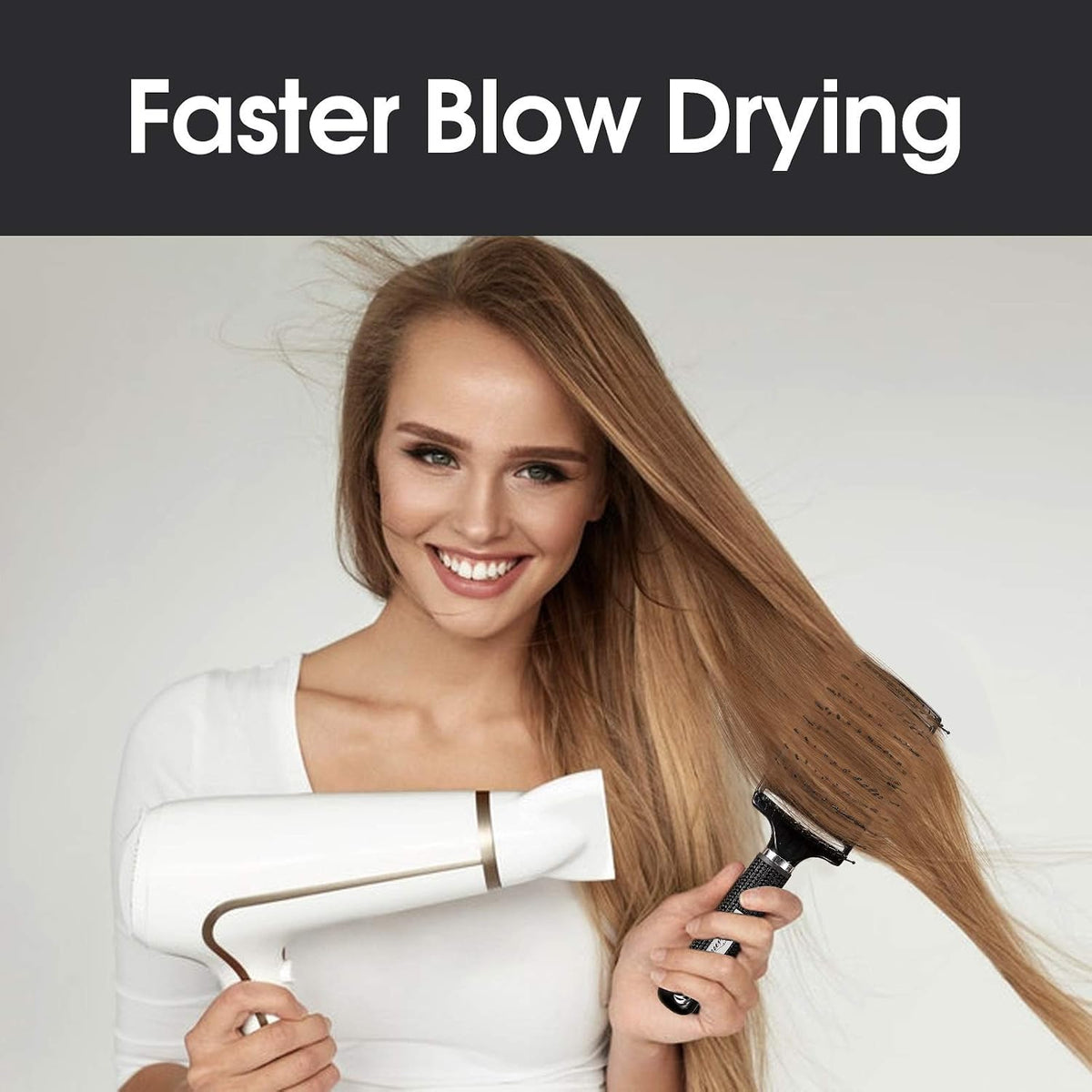 Hair Brush, Curved Vented Detangler Brush Faster Blow Drying for Women, Men