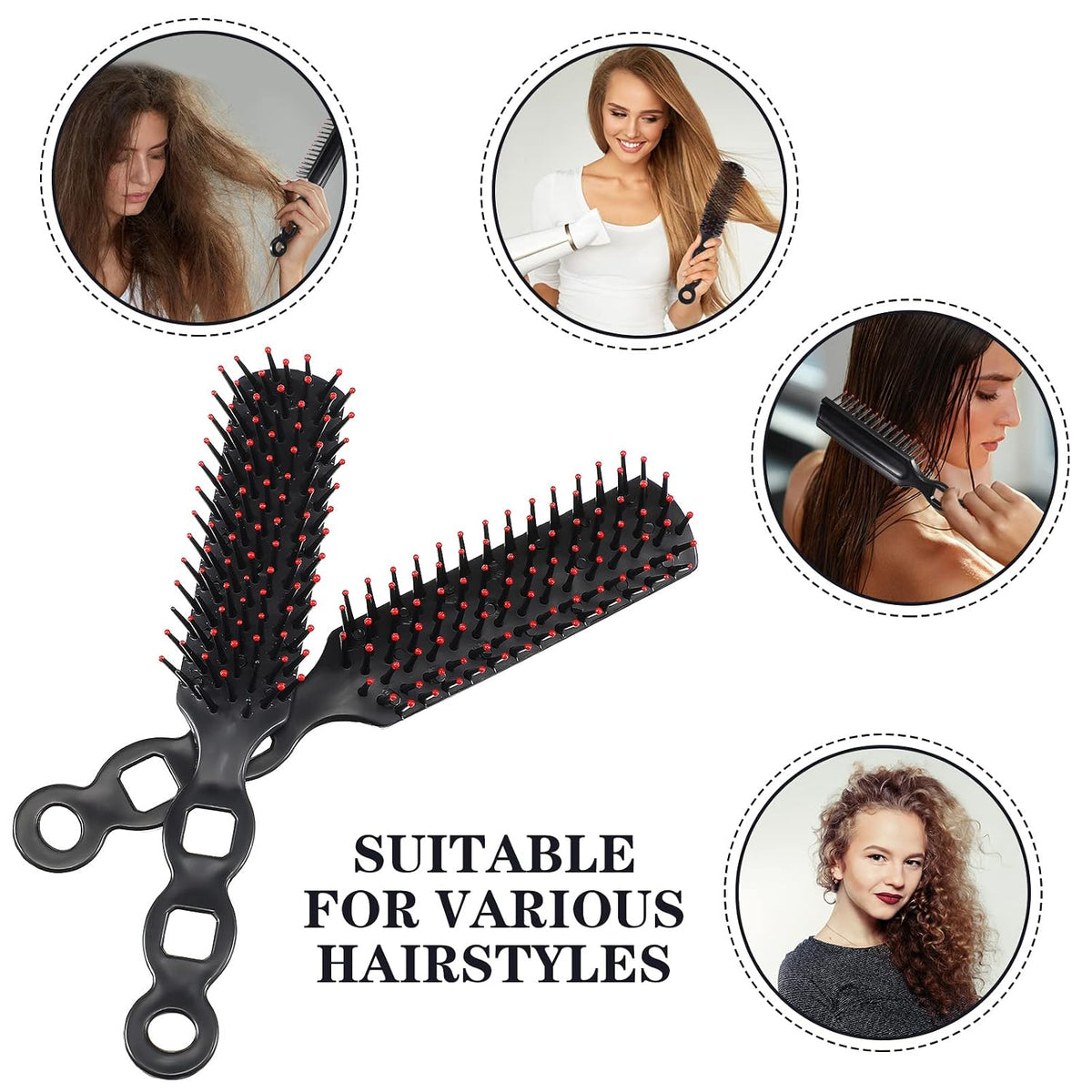 100 Pcs Disposable Vent Hair Brushes Bulk for Homeless Care Kits