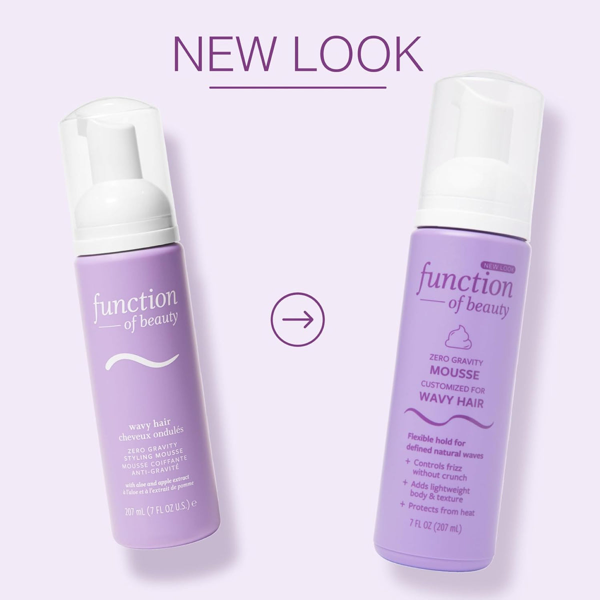 Function of Beauty Wavy Hair Mousse for Styling - Anti-Frizz Hair Styler