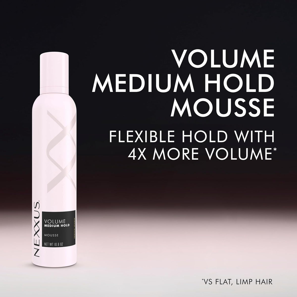 Nexxus Styling Volume Hair Mousse for Medium Hold, 10.6 oz