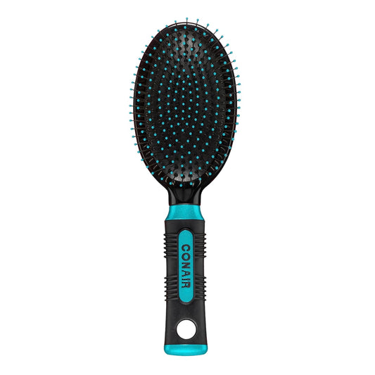 Conair Hair Brush, Detangling, Metal Bristles, Cushion Base, Teal