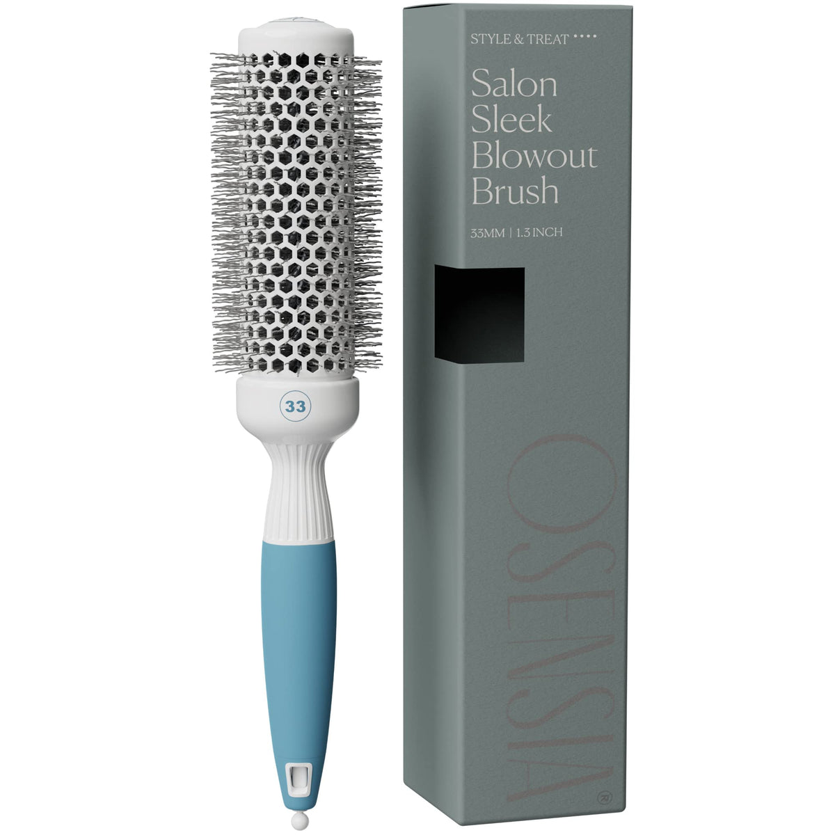 Small Round Brush for Precise Styling and Manageable Blowouts (0.75 inch) - Salon-Quality Tool for Wet or Dry Hair (Not Electrical)