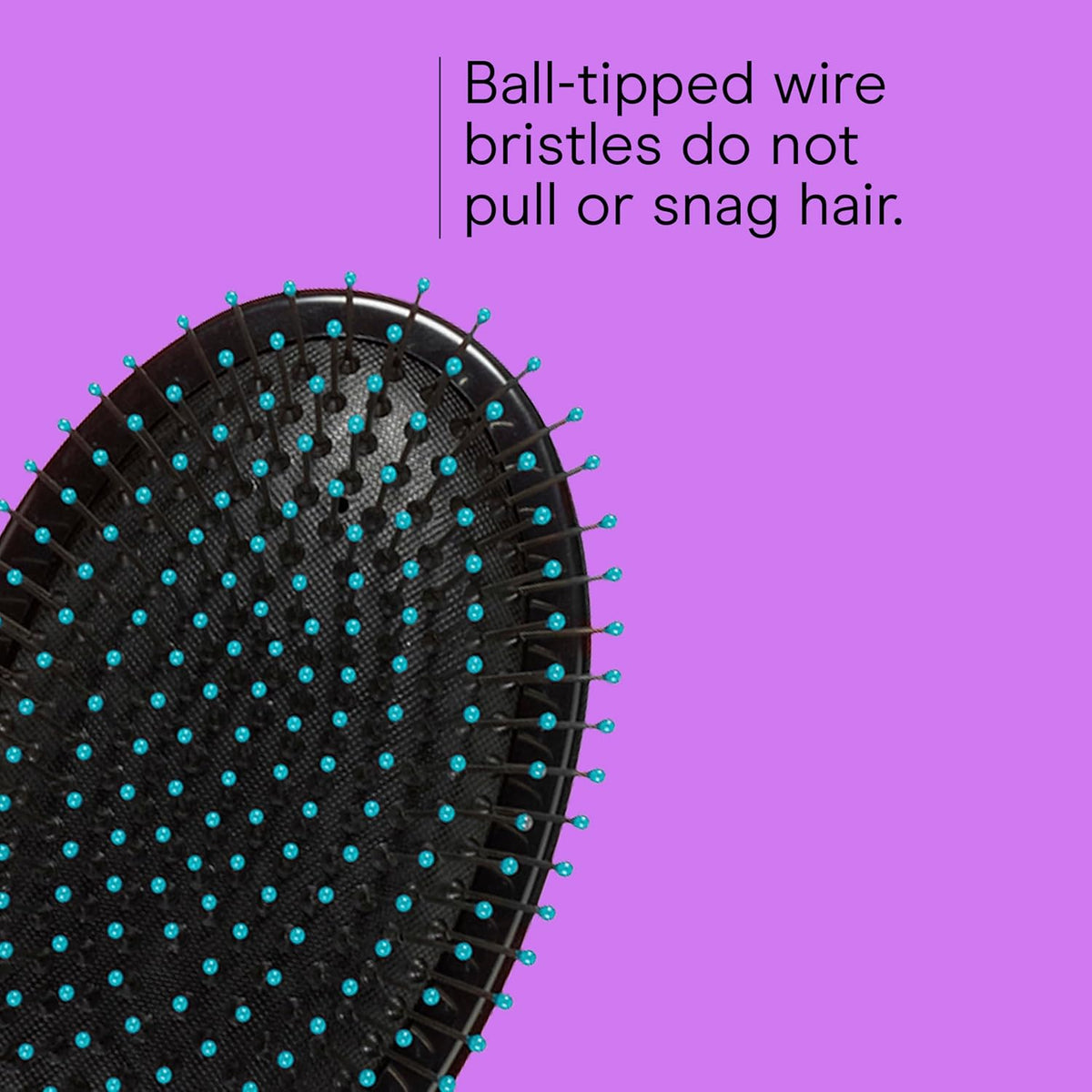Conair Hair Brush, Detangling, Metal Bristles, Cushion Base, Teal