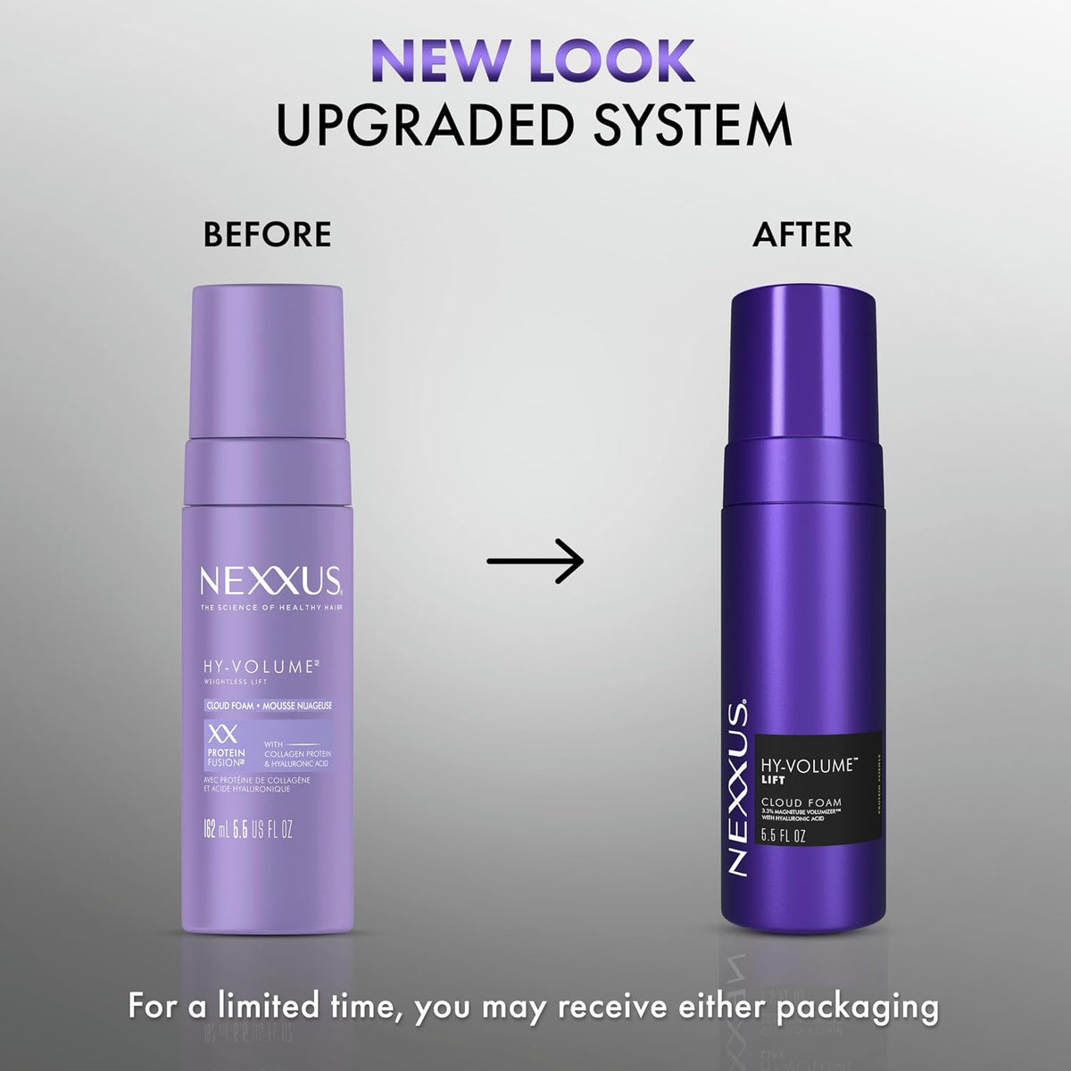 Nexxus Hy-Volume Cloud Hair Foam for Lift and Volume Styling, 5.5 fl oz