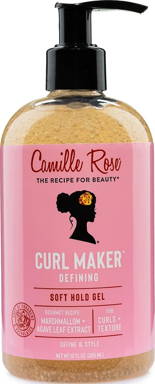 Camille Rose Curl Maker Curl Defining Gel, Soft Hold, 12 Fl Oz