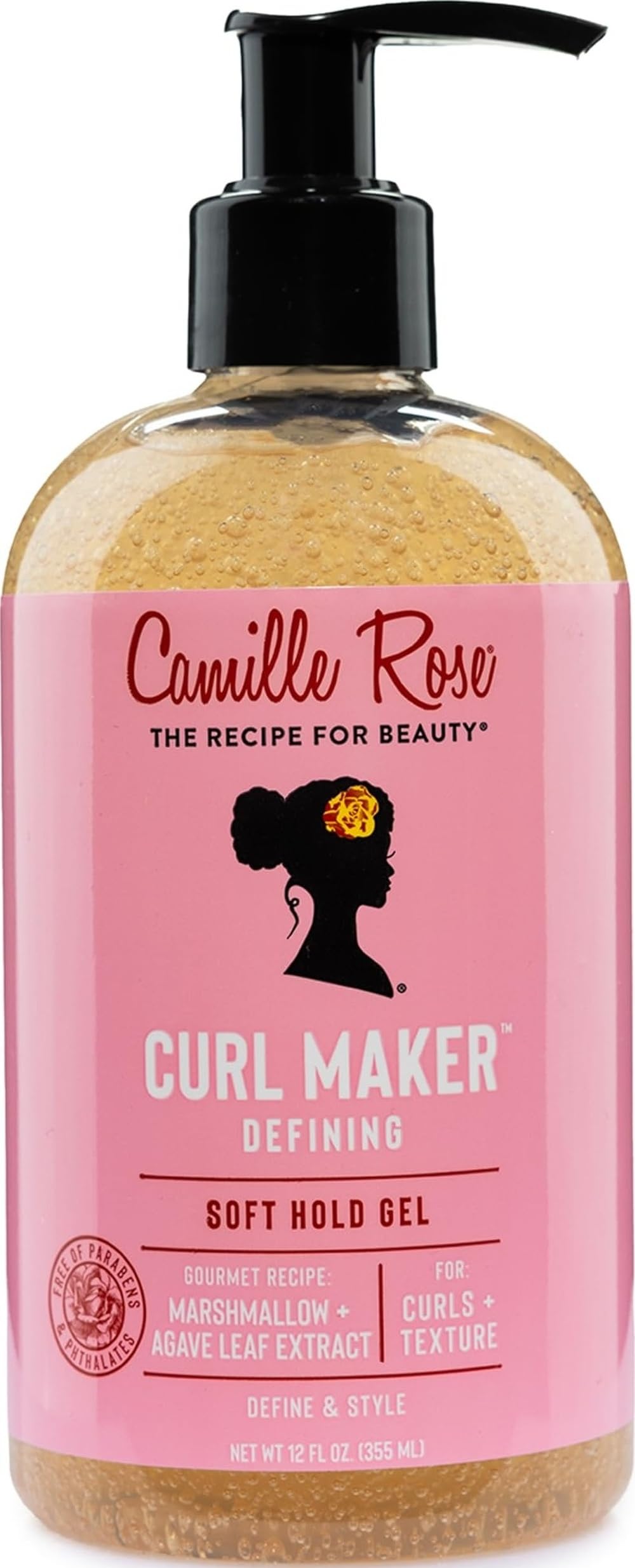 Camille Rose Curl Maker Curl Defining Gel, Soft Hold, 12 Fl Oz