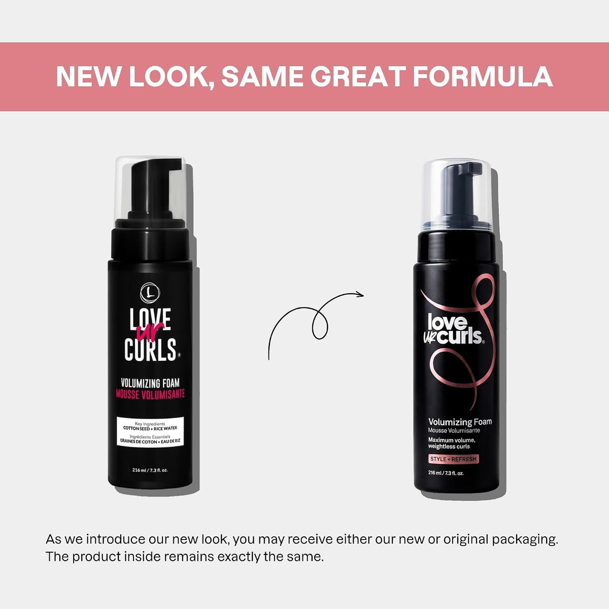 Love Ur Curls Volumizing Mousse for Curly Hair - Anti Frizz Soft Hold