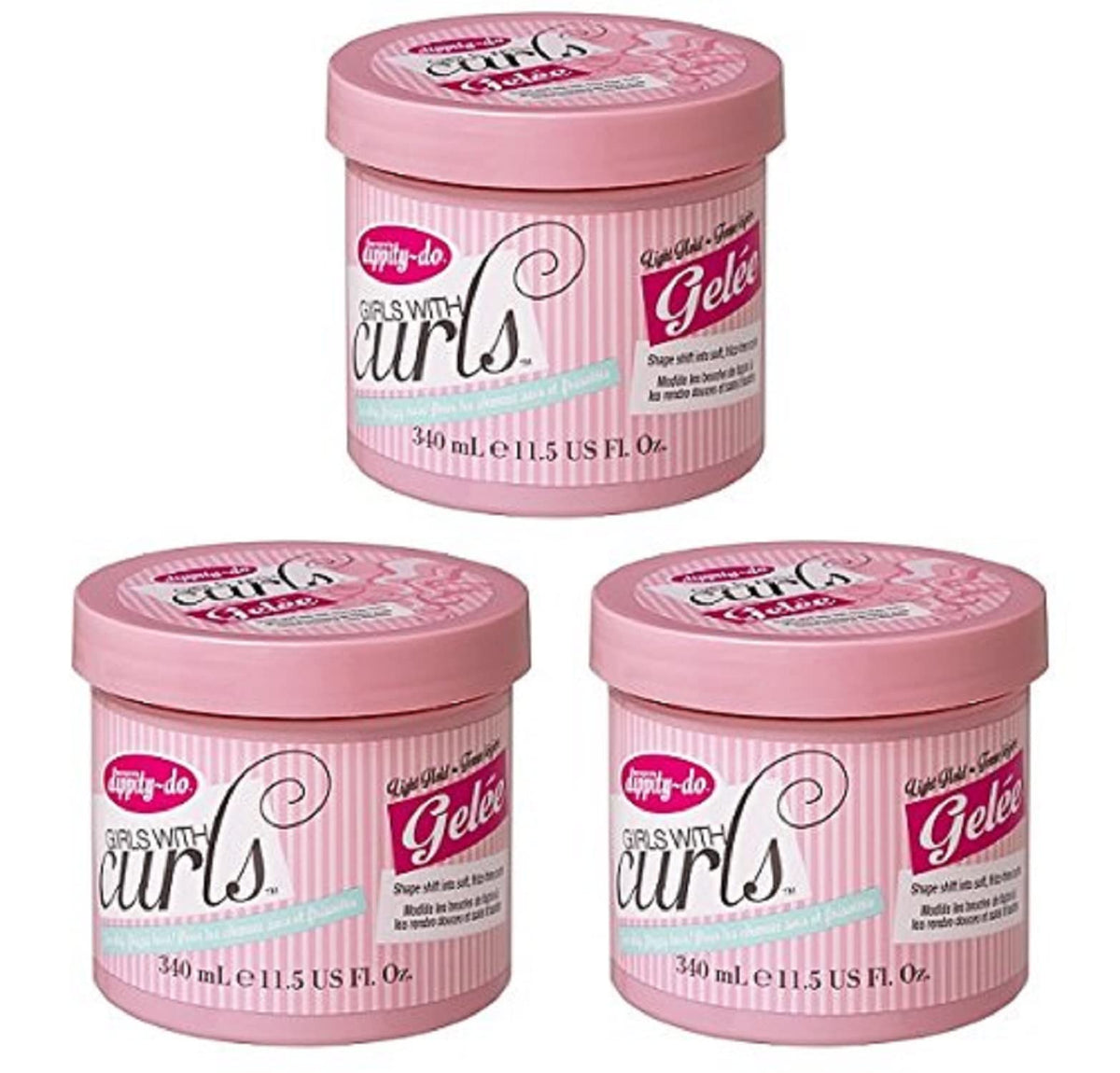 Dippity Do Girls With Curls De-Frizz Light Hold Gelee Duo, 2 Pack