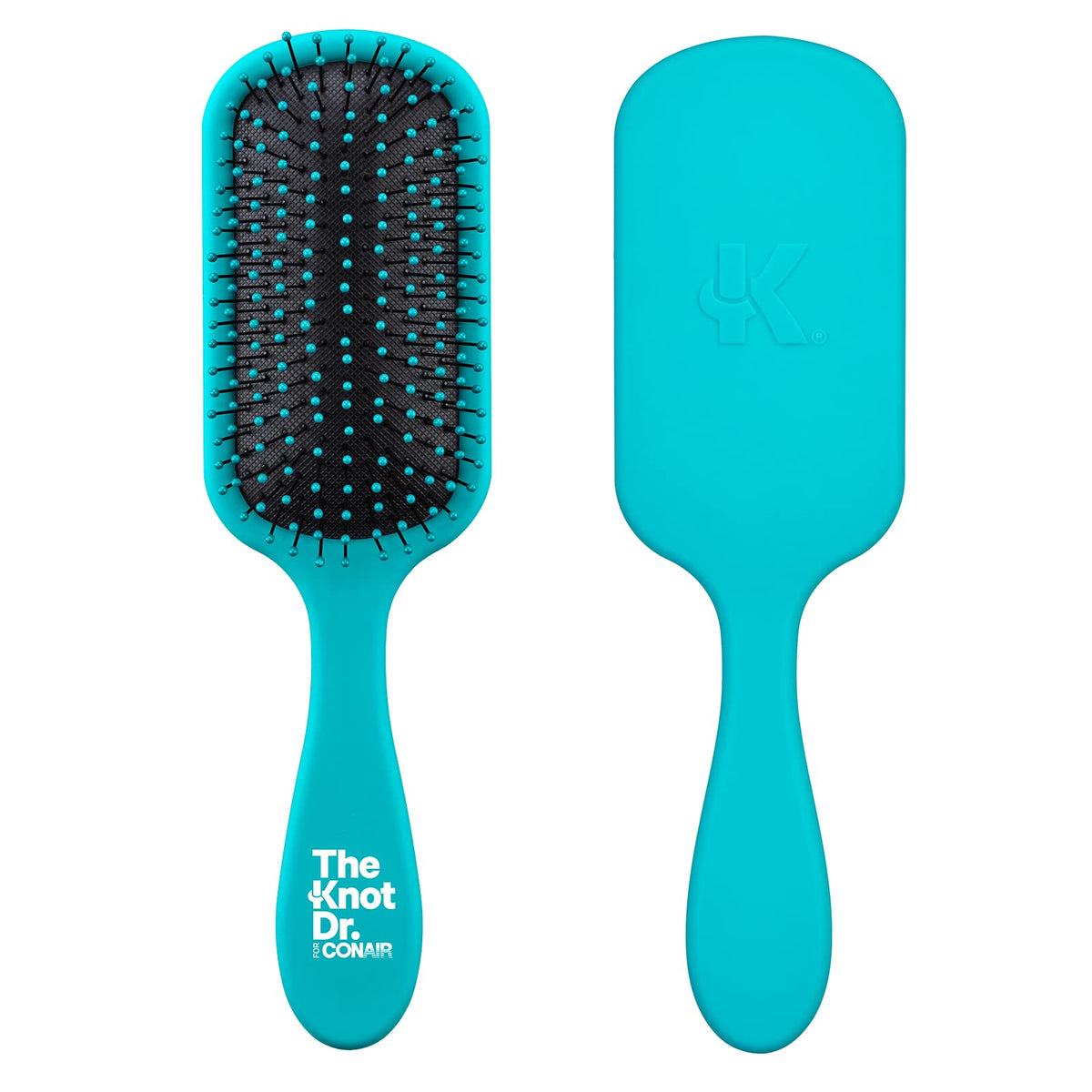 The Knot Dr. hair brush by Conair - Detangling hair brush - Removes Knots and Tangles in wet or dry Hair - hair brushes for women - Pink