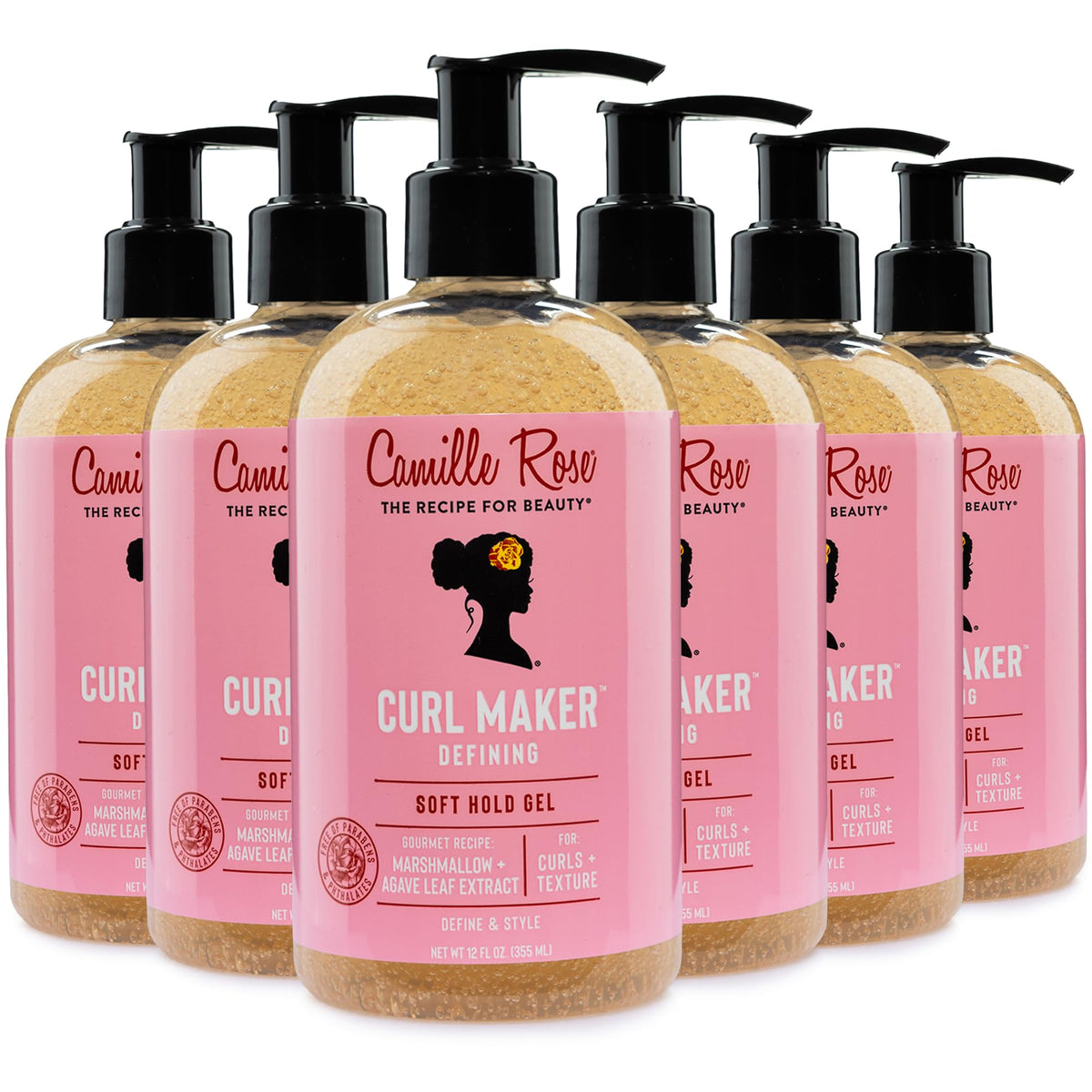 Camille Rose Curl Maker Curl Defining Gel, Soft Hold, 12 Fl Oz