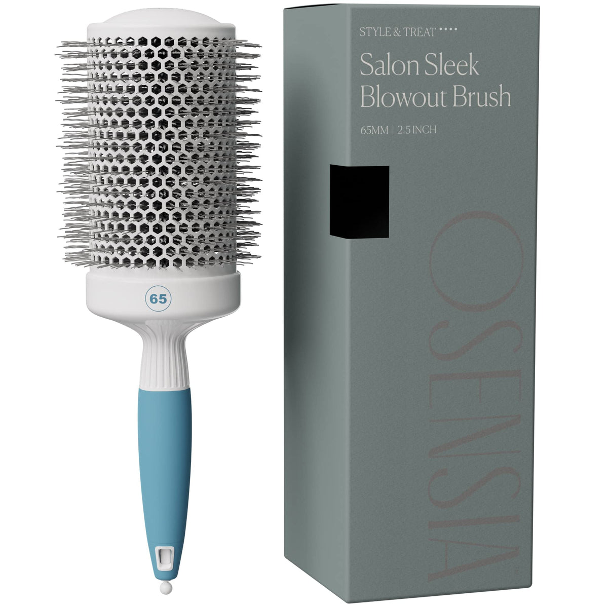 Small Round Brush for Precise Styling and Manageable Blowouts (0.75 inch) - Salon-Quality Tool for Wet or Dry Hair (Not Electrical)