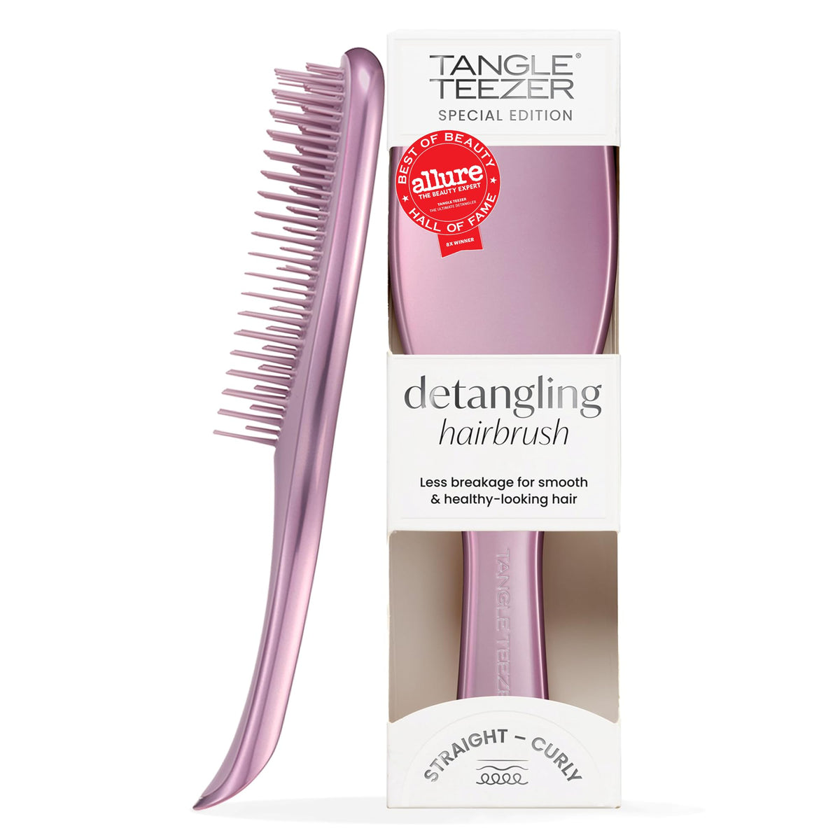 Tangle Teezer Chrome Ultimate Detangler Brush, Straight to Curly, Gold
