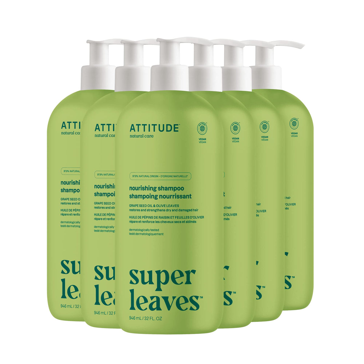 ATTITUDE Moisturizing Shampoo for Dry & Damaged Hair, EWG Verified 32 Fl Oz