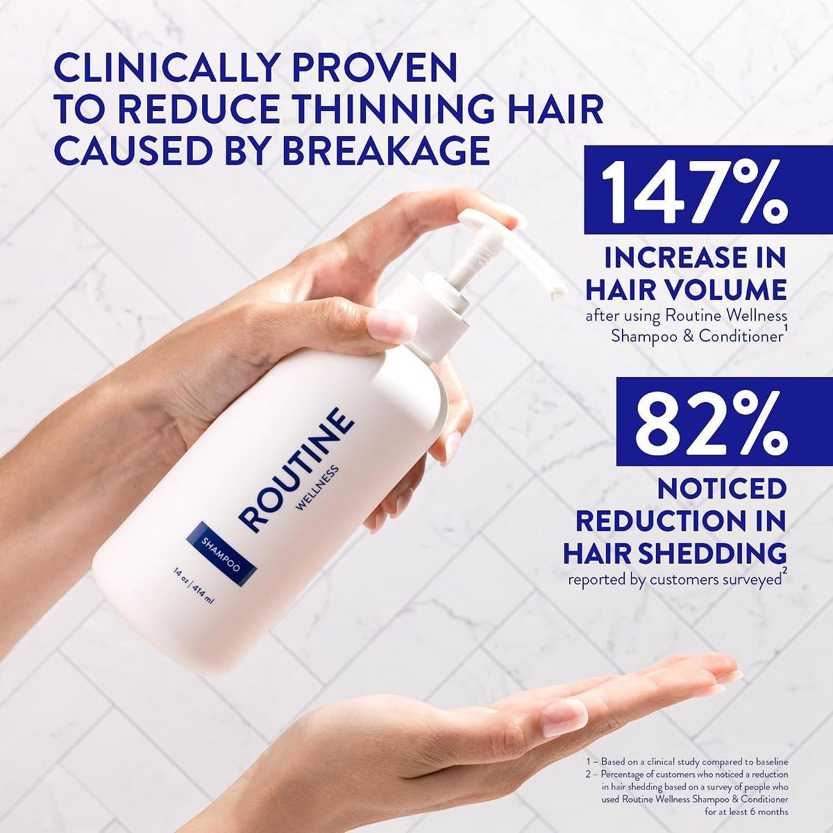 Routine Wellness Anti-Thinning Volumizing Shampoo - Lavender & Cedar