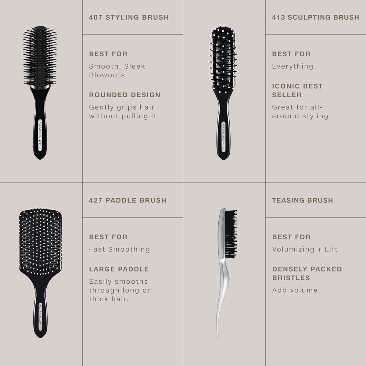 Paul Mitchell Pro Tools 427 Paddle Brush, For Blow-Drying + Smoothing Long or Thick Hair