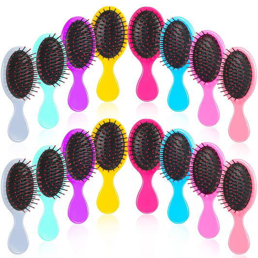 24 Pcs Mini Hair Brush Bulk for Kids Girls Teen