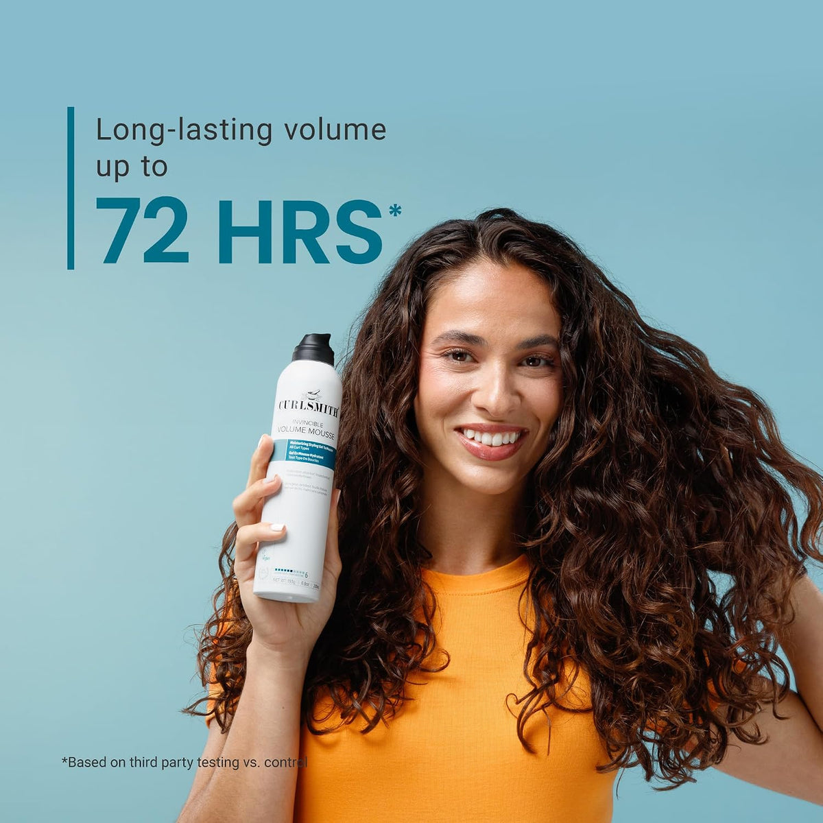 CURLSMITH Invincible Volume Mousse for Curly Hair (6.8 oz)