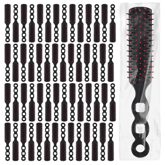 110 Packs Hair Brushes Bulk for Homeless Anti Entangling Hair Brush Massage Comb for Homeless Shelter Airbnb Hotel Nursing Home Charity Church Individually Wrapped