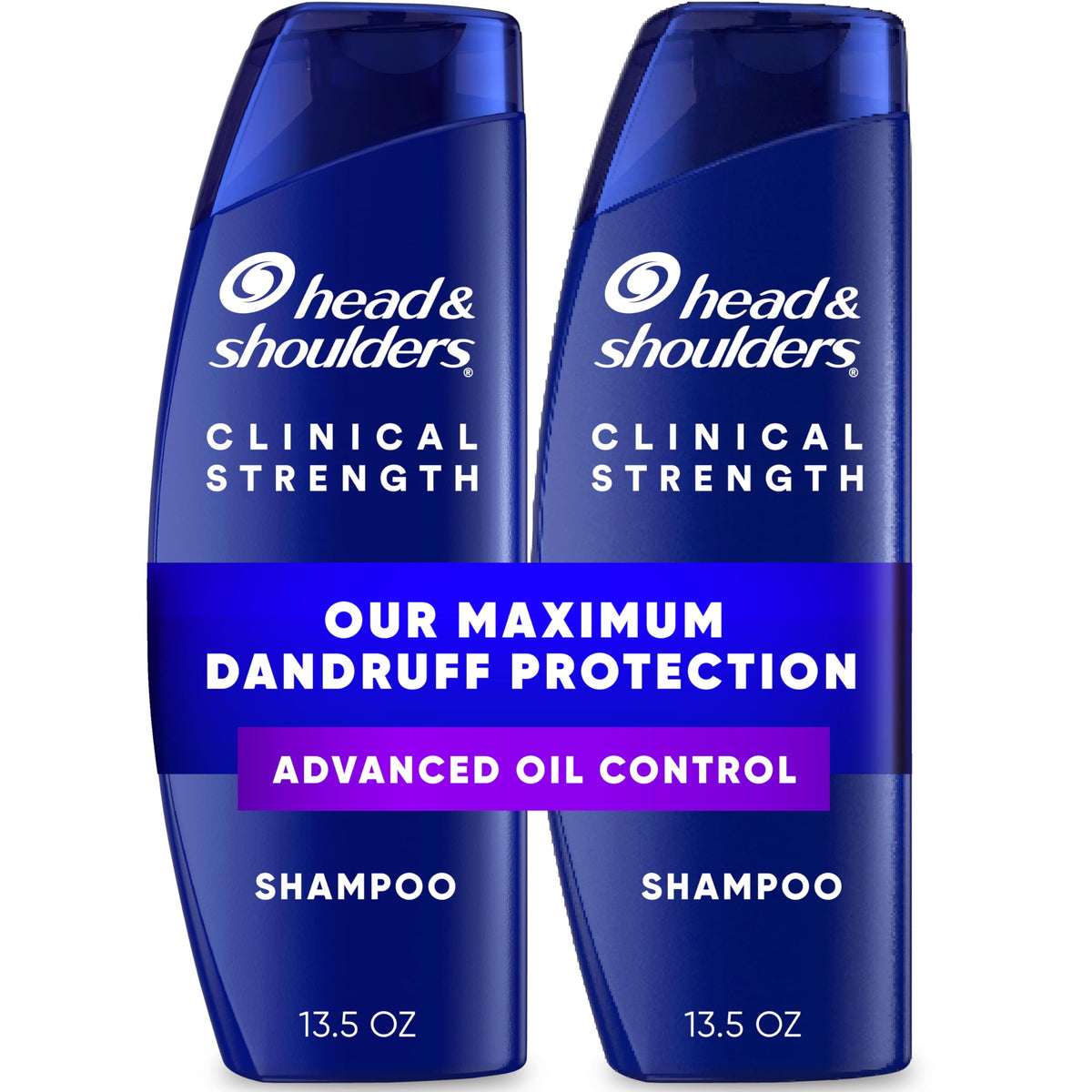 Head & Shoulders Clinical Strength Advanced Oil Control Anti-Dandruff Shampoo, 1% Selenium Sulfide, Stubborn Dandruff, 13.5 fl oz