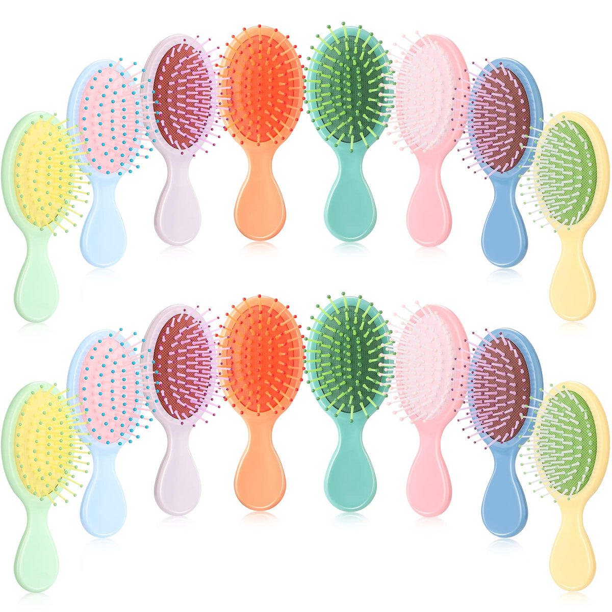 24 Pcs Mini Hair Brush Bulk for Kids Girls Teen