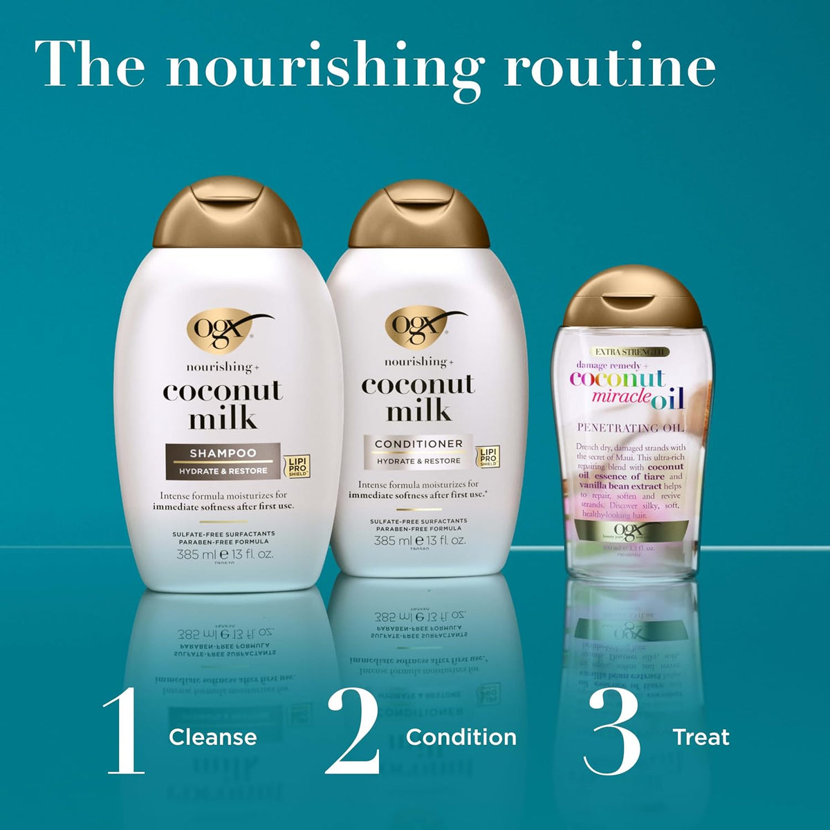 OGX Nourishing + Coconut Milk Shampoo, 25.4 fl. oz