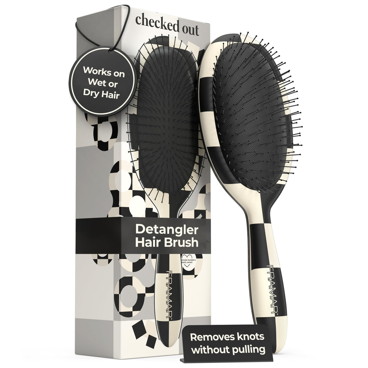 Framar Detangling Brush for Curly Hair, Hair Brushes for Women Detangler