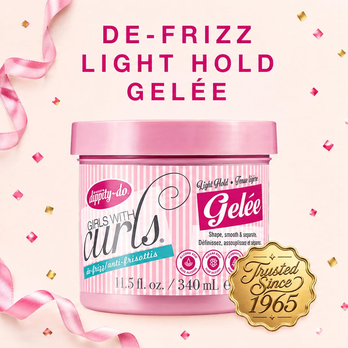 Dippity Do Girls With Curls De-Frizz Light Hold Gelee Duo, 2 Pack