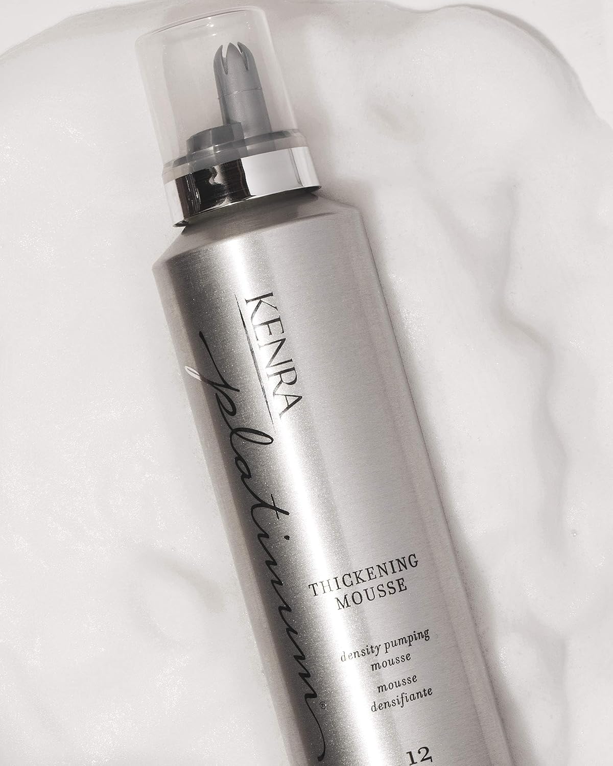 Kenra Platinum Thickening Mousse 12 | Volumizing Styler | Adds Fullness & Body | Humidity Protection Up To 48 hours | Density Plumping up tp 150% | Thermal Protection | All Hair Types