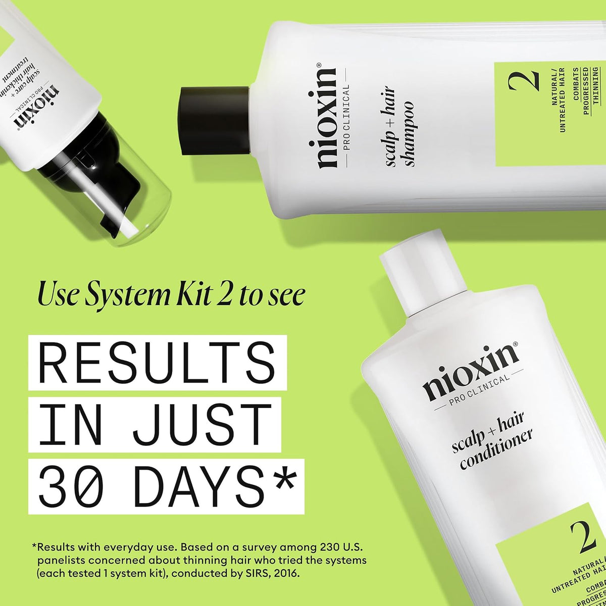 NIOXIN System 2 | Scalp Care | Shampoo | Hair Thickening | For Natural Hair