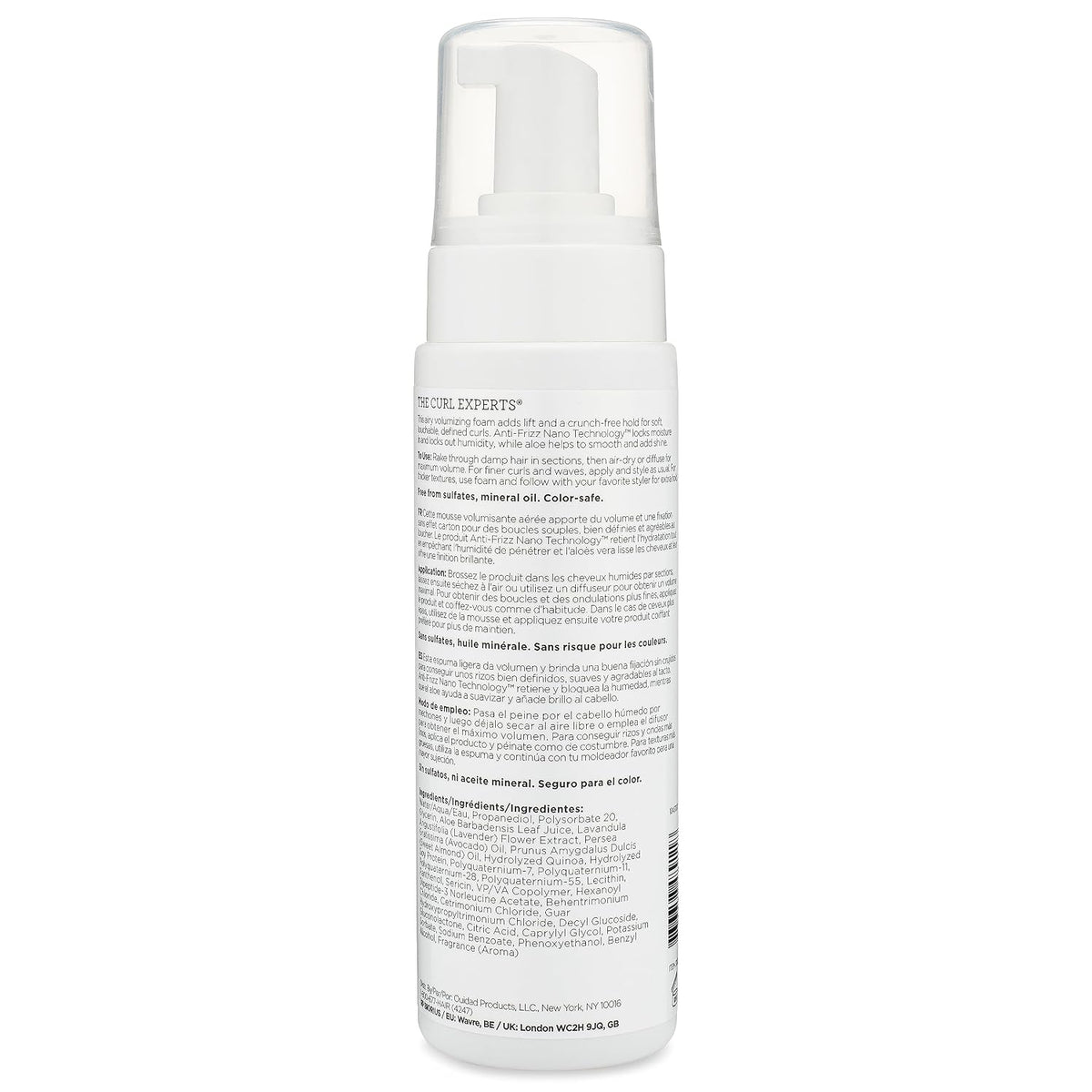Ouidad Advanced Climate Control Volumizing Foam - 7 fl oz, Lightweight Hair Styling Foam, Anti-Frizz Nano Technology, Adds Volume, Fights Frizz & Defines Curls, Crunch-free Hold, For All Curl Types