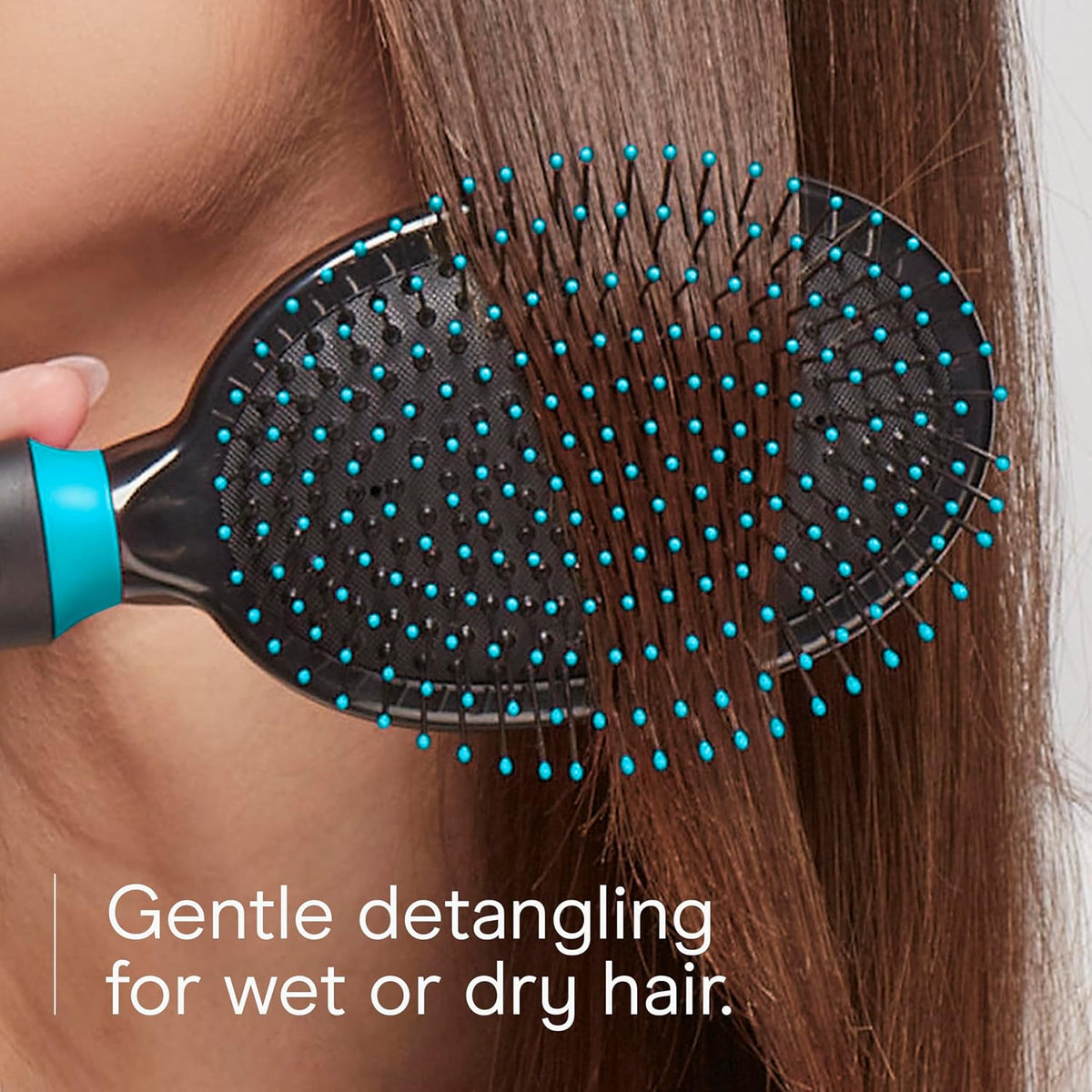 Conair Hair Brush, Detangling, Metal Bristles, Cushion Base, Teal