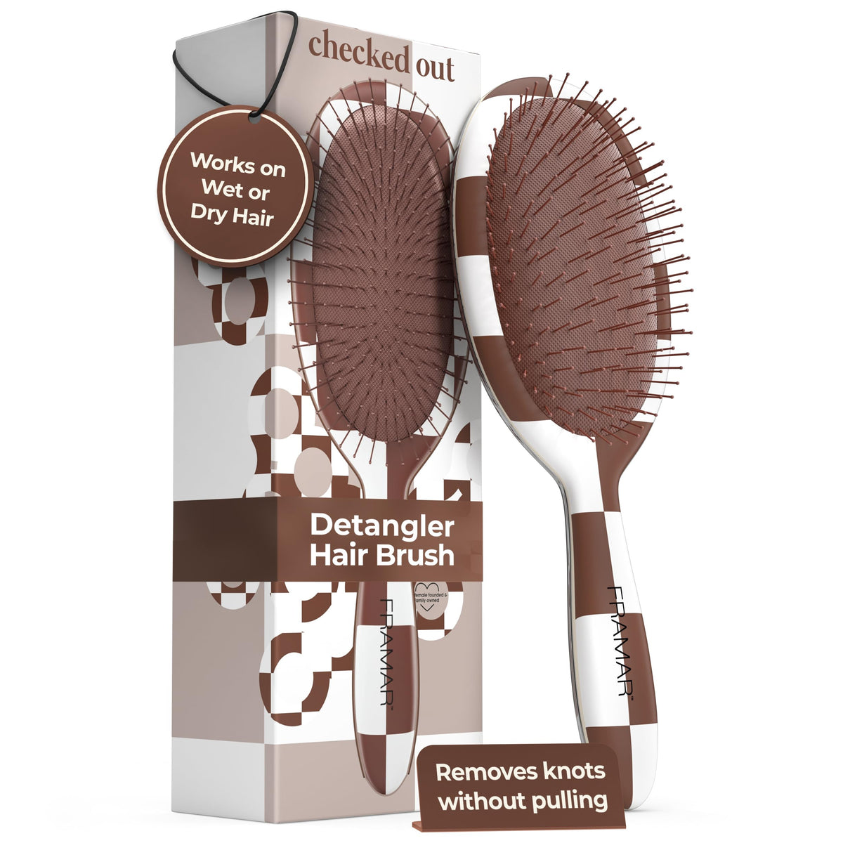 Framar Detangling Brush for Curly Hair, Hair Brushes for Women Detangler