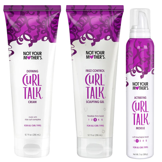 Not Your Mother's Curl Talk Defining Cream, Styling Gel, & Mousse - 3 Pack