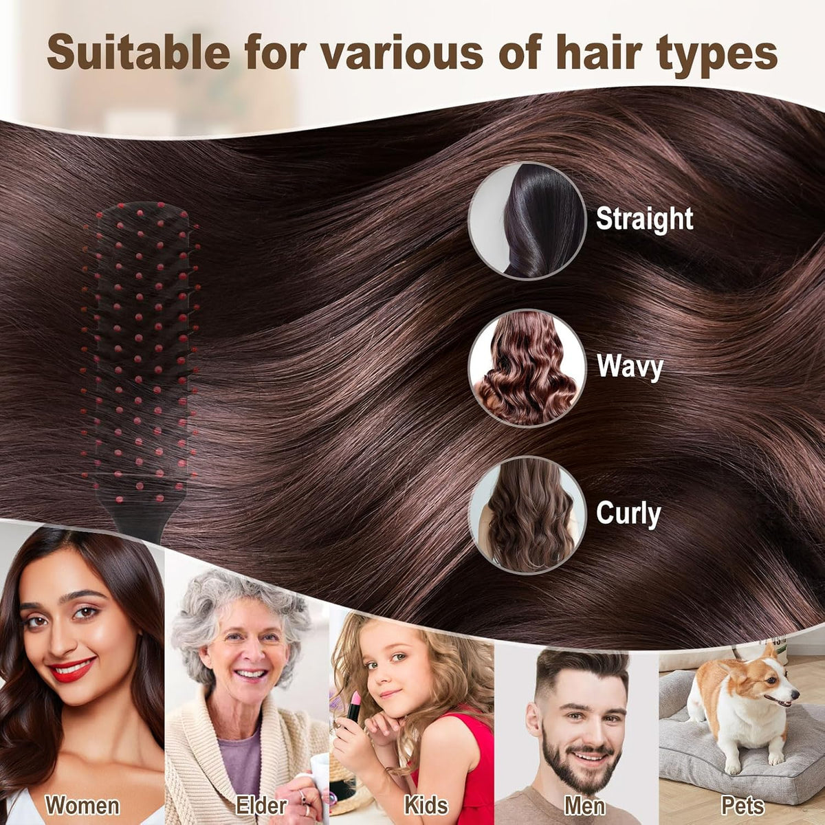 72PCS Bulk Hair Brushes for Homeless Individually Wrapped Hair Brush Bulk