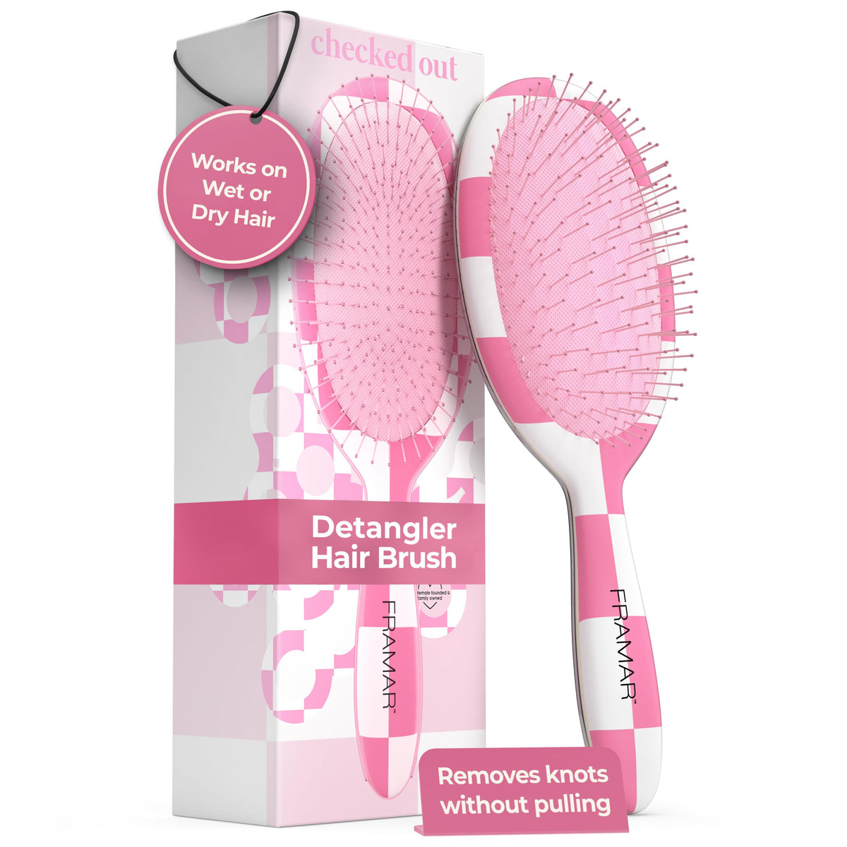 Framar Detangling Brush for Curly Hair, Hair Brushes for Women Detangler