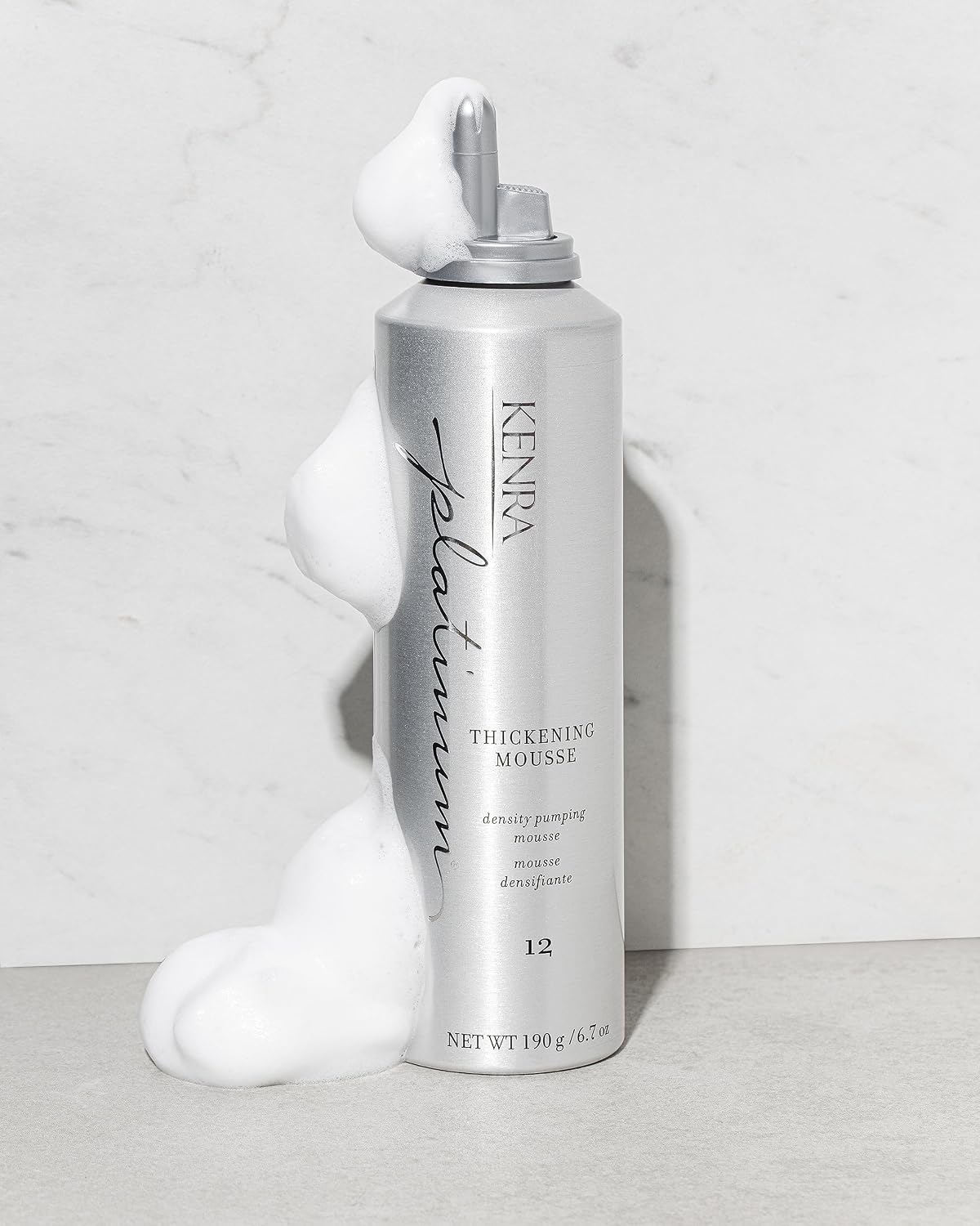 Kenra Platinum Thickening Mousse 12 | Volumizing Styler | Adds Fullness & Body | Humidity Protection Up To 48 hours | Density Plumping up tp 150% | Thermal Protection | All Hair Types