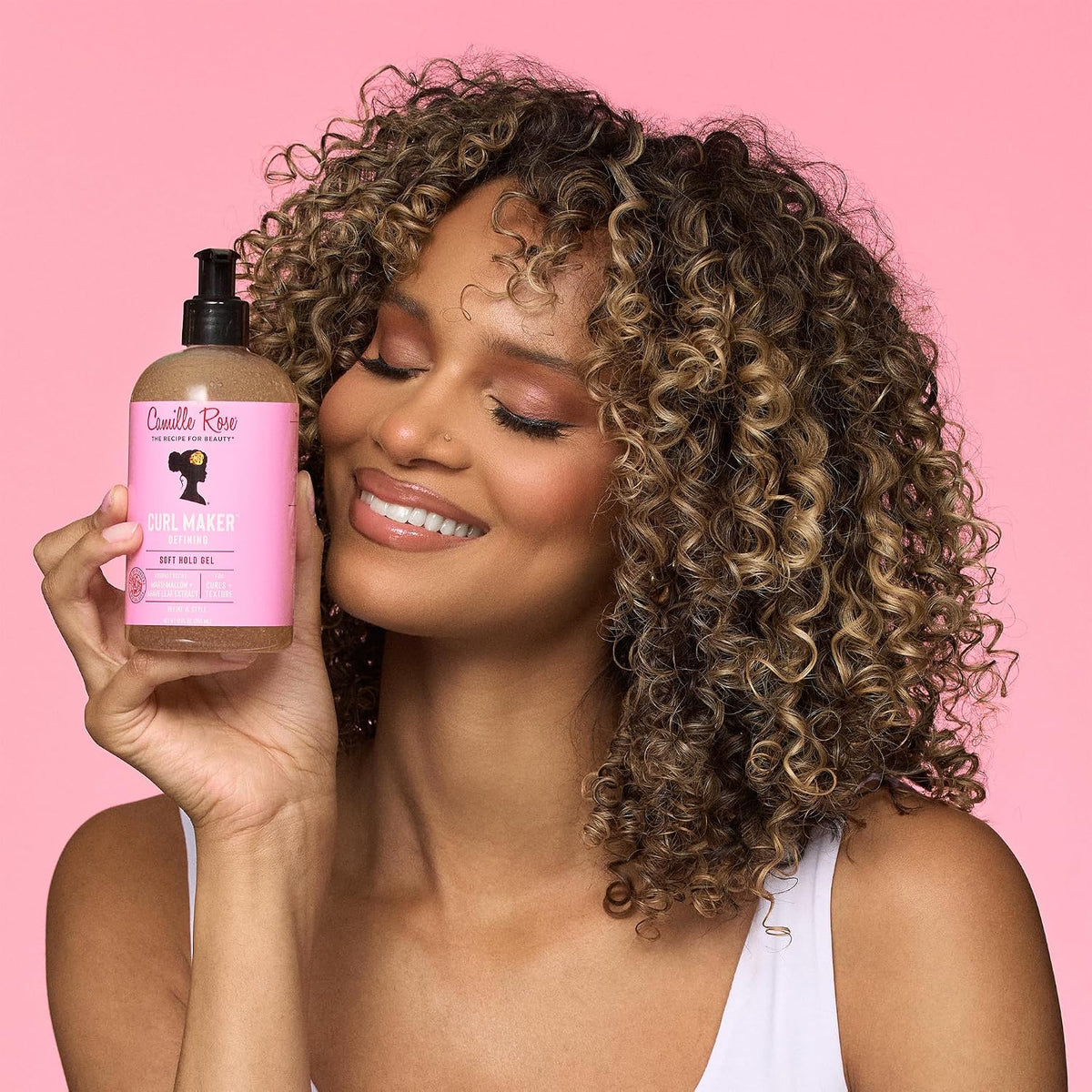 Camille Rose Curl Maker Curl Defining Gel, Soft Hold, 12 Fl Oz